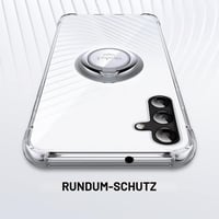 Priehľadný kryt na Samsung Galaxy A54 5G Silverback s 360-stupňovým krúžkom 6