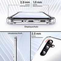 Priehľadný kryt na Samsung Galaxy A54 5G Silverback s 360-stupňovým krúžkom 3