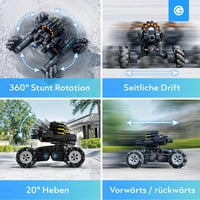 Silvergear RC Tank autó 360° forgatással, 12 labdával és kézvezérléssel gyerekeknek 5