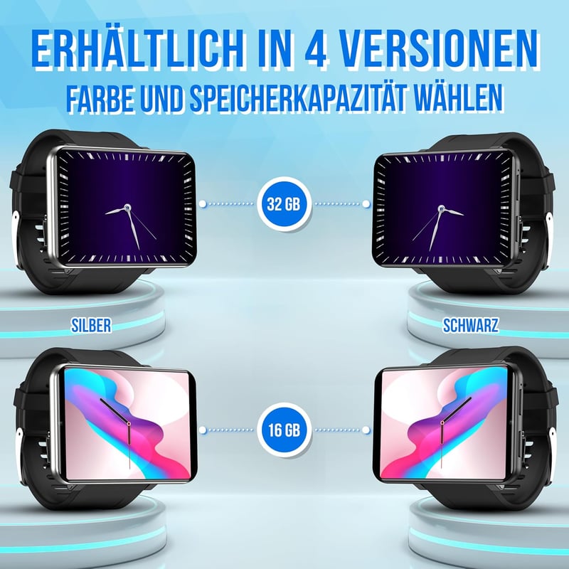 Silvergear Smartwatch XL 2.4" Érintőképernyő | Fitness Óra Szívritmus Monitorral