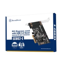 Placă de extensie SilverStone SST-ECU02-E SuperSpeed USB 3.1 Gen2 PCIe 2.0 x2 - 16 Gbps, Low Profile, USB 3.2 Dual intern 2