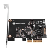 Placă de extensie SilverStone SST-ECU02-E SuperSpeed USB 3.1 Gen2 PCIe 2.0 x2 - 16 Gbps, Low Profile, USB 3.2 Dual intern 6