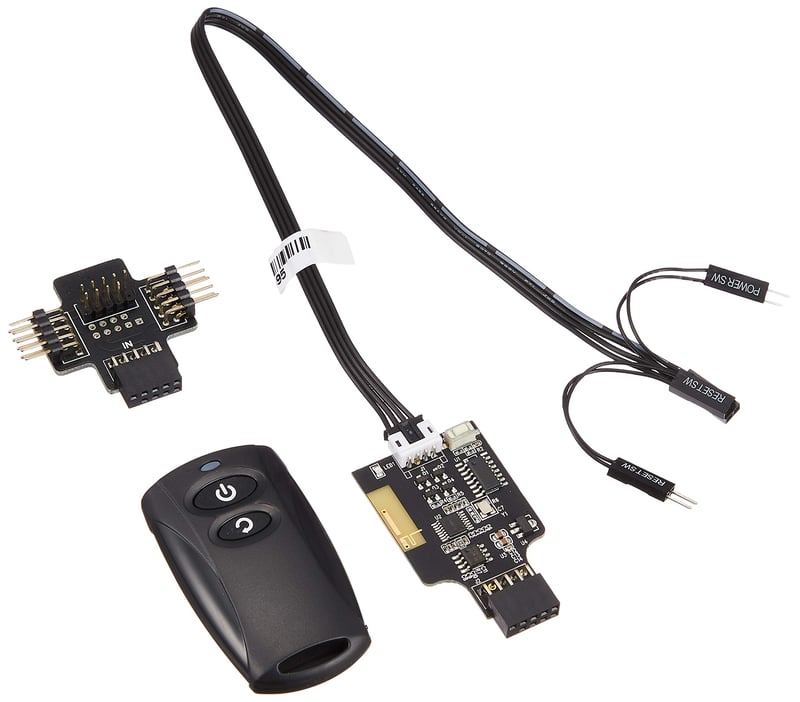 SilverStone SST-ES02-USB 2.4G Bezdrôtový diaľkový ovládač na zapnutie a reset PC, USB 2.0 9-pin, dosah 20 m