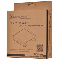 Montážny rám SilverStone SST-SDP10B do 5,25-palcovej pozície pre 1x 3,5-palcový a 2x 2,5-palcový HDD/SSD disk 4