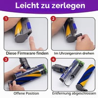 SIMAIYI Meka rotirajuća glava četke za Dyson V7 V8 V10 V11 V15 SV10 SV11 SV12 SV14 SV15 SV22 usisavače, LED Fluffy Soft Roller električna glava za čišćenje 7