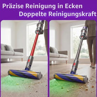 SIMAIYI Meka rotirajuća glava četke za Dyson V7 V8 V10 V11 V15 SV10 SV11 SV12 SV14 SV15 SV22 usisavače, LED Fluffy Soft Roller električna glava za čišćenje 6