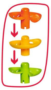 Simba ABC Dúhová guličková dráha pre bábätká, 5 poschodí, 3 loptičky, 40 cm, od 12 mesiacov 3
