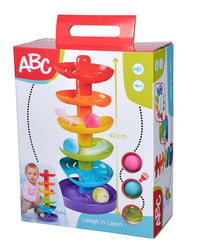 Simba ABC Dúhová guličková dráha pre bábätká, 5 poschodí, 3 loptičky, 40 cm, od 12 mesiacov 7