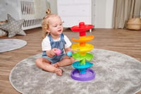 Simba ABC Dúhová guličková dráha pre bábätká, 5 poschodí, 3 loptičky, 40 cm, od 12 mesiacov 6