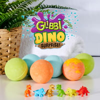 Simba Baff Bombz Dino Surprise šumivé bomby do kúpeľa, 6 ks – s figúrkou dinosaura Glibbi, 3 farby, 100 g, od 3 rokov 5