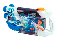 Vodná pištoľ Simba Waterzone Storm Double Blaster, modro-biela, dvojitý prúd, nádrž 900 ml, dostrel 8 m, 36 cm, od 3 rokov 5