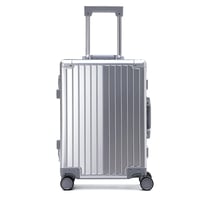 Simcat Aluminijski Kofer Ručna Prtljaga - Srebrni Spinner Kotači, TSA Brava, Lagana (4,9 kg) i Izdržljiva Putna Torba, 55x23x55 cm 1