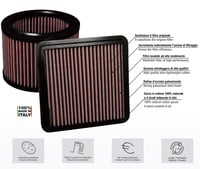 Univerzálny bikónický vzduchový filter Simoni Racing FSR/UA - červená bavlna, chrómový uzáver 6