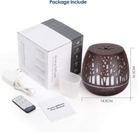 Simpeak 400ml ultrahangos aromadiffúzor LED világítással és távirányítóval 7