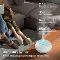 Simpeak 550ml Ultrahangos Aroma Diffúzor Fa Dizájnnal, Távirányítóval és Párásítóval 4