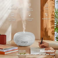 Simpeak 550ml Ultrahangos Aroma Diffúzor Fa Dizájnnal, Távirányítóval és Párásítóval 2