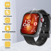 Folie de protecție ecran Simpeak pentru ceas inteligent Huawei Watch Fit 4 Pro, 5 bucăți folie din sticlă securizată HD, duritate 9H, rezistentă la zgârieturi și apă 4