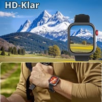 Folie de protecție ecran Simpeak pentru ceas inteligent Huawei Watch Fit 4 Pro, 5 bucăți folie din sticlă securizată HD, duritate 9H, rezistentă la zgârieturi și apă 5