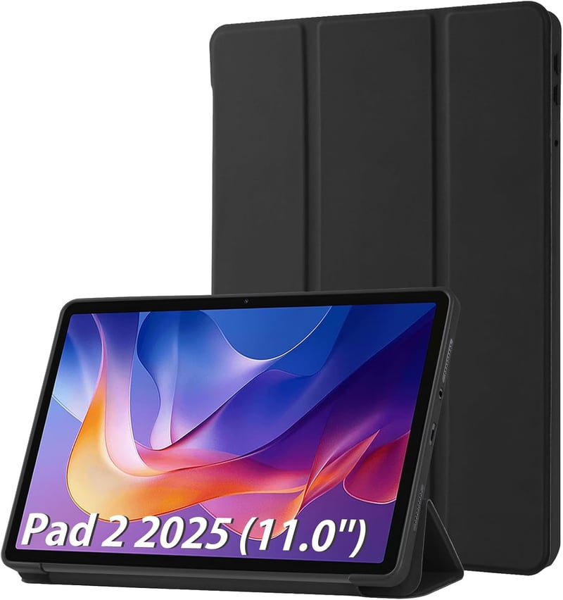 Simpeak ultravékony állványos tok Xiaomi Redmi Pad 2 2025 11"-hoz - fekete