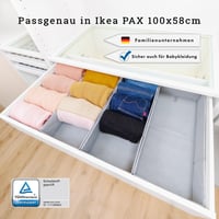 Organizér SIMPLE JOY PAX100 FileFolding Box do šatníka IKEA PAX, vložka do zásuvky, súprava 4 ks, dokonalé prispôsobenie 2