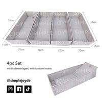 Organizér SIMPLE JOY PAX100 FileFolding Box do šatníka IKEA PAX, vložka do zásuvky, súprava 4 ks, dokonalé prispôsobenie 7
