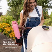 Sticlă de apă din oțel inoxidabil cu pai Simple Modern Mesa Loop | Sticlă termoizolantă de călătorie, compatibilă cu suportul de pahare | 710 ml | Albastru Neptun 4