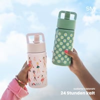 Sticlă de apă pentru copii Simple Modern Summit cu pai – 415 ml, oțel inoxidabil, izolată termic, pentru băieți și fete – Solar System 3
