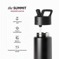 Sticlă de apă pentru copii Simple Modern Summit cu pai – 415 ml, oțel inoxidabil, izolată termic, pentru băieți și fete – Solar System 2