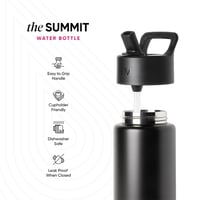 Detská fľaša na vodu Simple Modern Summit so slamkou, nehrdzavejúca oceľ, 415 ml, vzor Pink Ballerina, pre dievčatá a malé deti 3