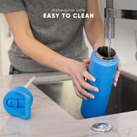 Dječja boca za vodu Simple Modern Summit s poklopcem na slamku, nehrđajući čelik, vakuumska izolacija, 530 ml, Sea Glass Sage 8