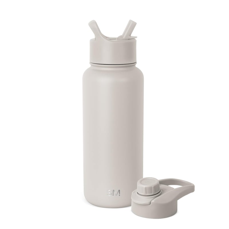 Izolovaná oceľová športová fľaša so slamkou Simple Modern Summit - Almond Birch - 950 ml