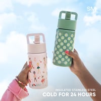 Detská nerezová termoska so slamkou Simple Modern 415 ml, izolovaný pohár pre chlapcov a dievčatá, motív Wheels Up Summit 4
