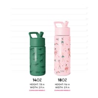 Detská nerezová termoska so slamkou Simple Modern 415 ml, izolovaný pohár pre chlapcov a dievčatá, motív Wheels Up Summit 7