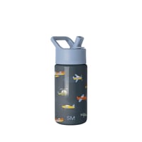Detská nerezová termoska so slamkou Simple Modern 415 ml, izolovaný pohár pre chlapcov a dievčatá, motív Wheels Up Summit 1