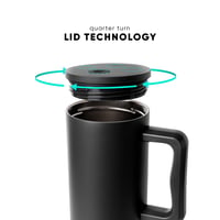 Simple Modern Trek termo šalica sa slamkom i ručkom, 1180 ml, putna šalica od nehrđajućeg čelika za ledenu kavu, Midnight Black 8
