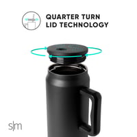 Termos Simple Modern Trek cu pai și mâner, 1480 ml, Almond Birch - Sticlă de apă izolată din oțel inoxidabil pentru femei și bărbați 4