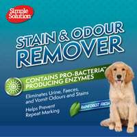Simple Solution sredstvo za uklanjanje mrlja i mirisa kućnih ljubimaca, enzimsko sredstvo za čišćenje s probiotskom snagom, Rainforest Fresh, 750 ml 7