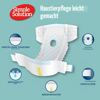 Jednorazové plienky pre sučky Simple Solution True Fit, super absorpčné, s indikátorom vlhkosti, veľkosť L/XL, 12 ks 2