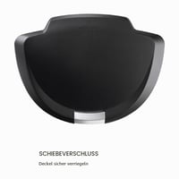 Odpadkový kôš simplehuman CW1355, polkruhový, nášľapný, 50 litrov, čierny plast, 48x35,5x67,3 cm, kuchynský kôš 5