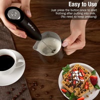 SIMPLETASTE elektromos tejhabosító kézi habtartó 2 elemmel cappuccino latte kávéhoz 2