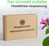SimplySmooth 100% pamut csipesz tároló táska max 100 db ruhacsipeszhez extra nagy karabinerrel és zárható fedéllel 6
