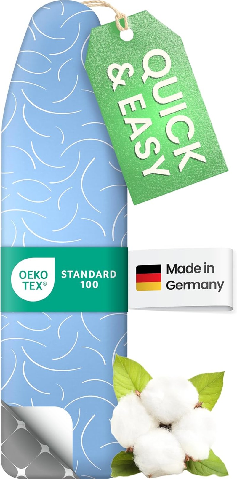 SimplySmooth Premium vasalódeszkahuzat 125x45cm Oeko-Tex, párnázott