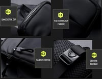 Simptech futó övtáska telefontartóval, vízálló crossbody táska futáshoz 5
