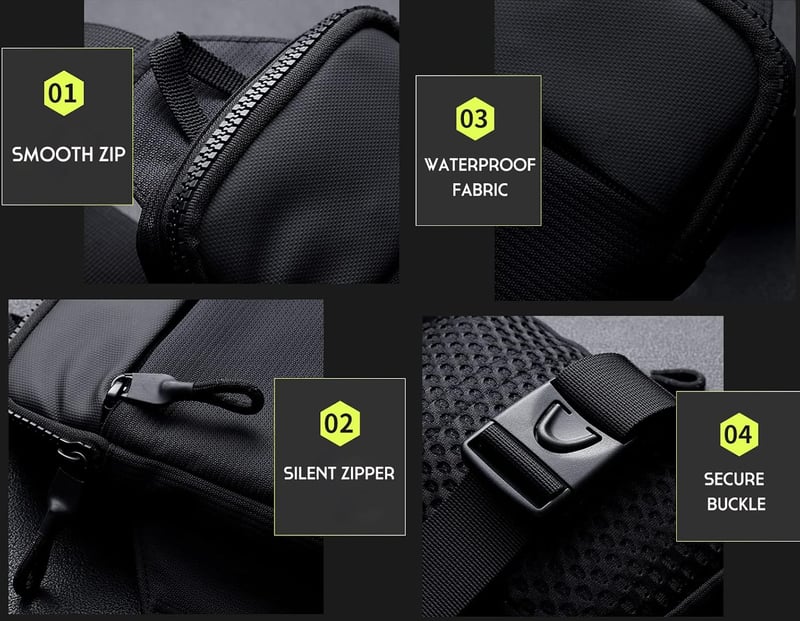 Simptech futó övtáska telefontartóval, vízálló crossbody táska futáshoz