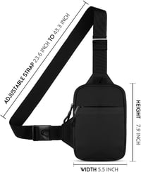 Simptech futó övtáska telefontartóval, vízálló crossbody táska futáshoz 7
