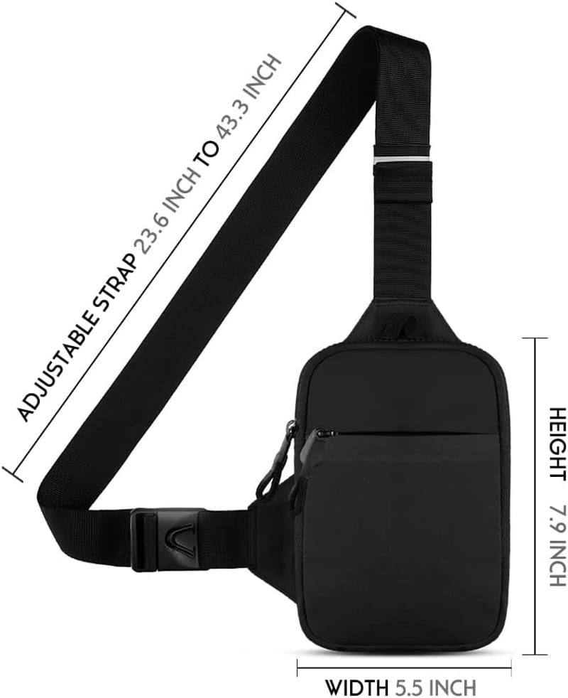 Simptech futó övtáska telefontartóval, vízálló crossbody táska futáshoz