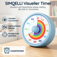 SIMQELLI Vizualni timer za djecu – 60-minutni odbrojavač za upravljanje vremenom 8