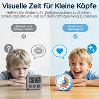 SIMQELLI Vizualni timer za djecu – 60-minutni odbrojavač za upravljanje vremenom 2