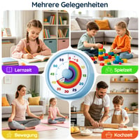 SIMQELLI Vizualni timer za djecu – 60-minutni odbrojavač za upravljanje vremenom 9