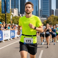 Simsky bežecký pás na štartovné číslo, 2 kusy, nastaviteľný držiak štartovného čísla na maratón a triatlon, elastický pás na štartovné číslo pre mužov a ženy 6